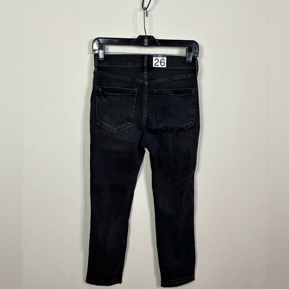 Gap black wash vintage slim high rise jeans size 26P/2P new - Picture 5 of 5